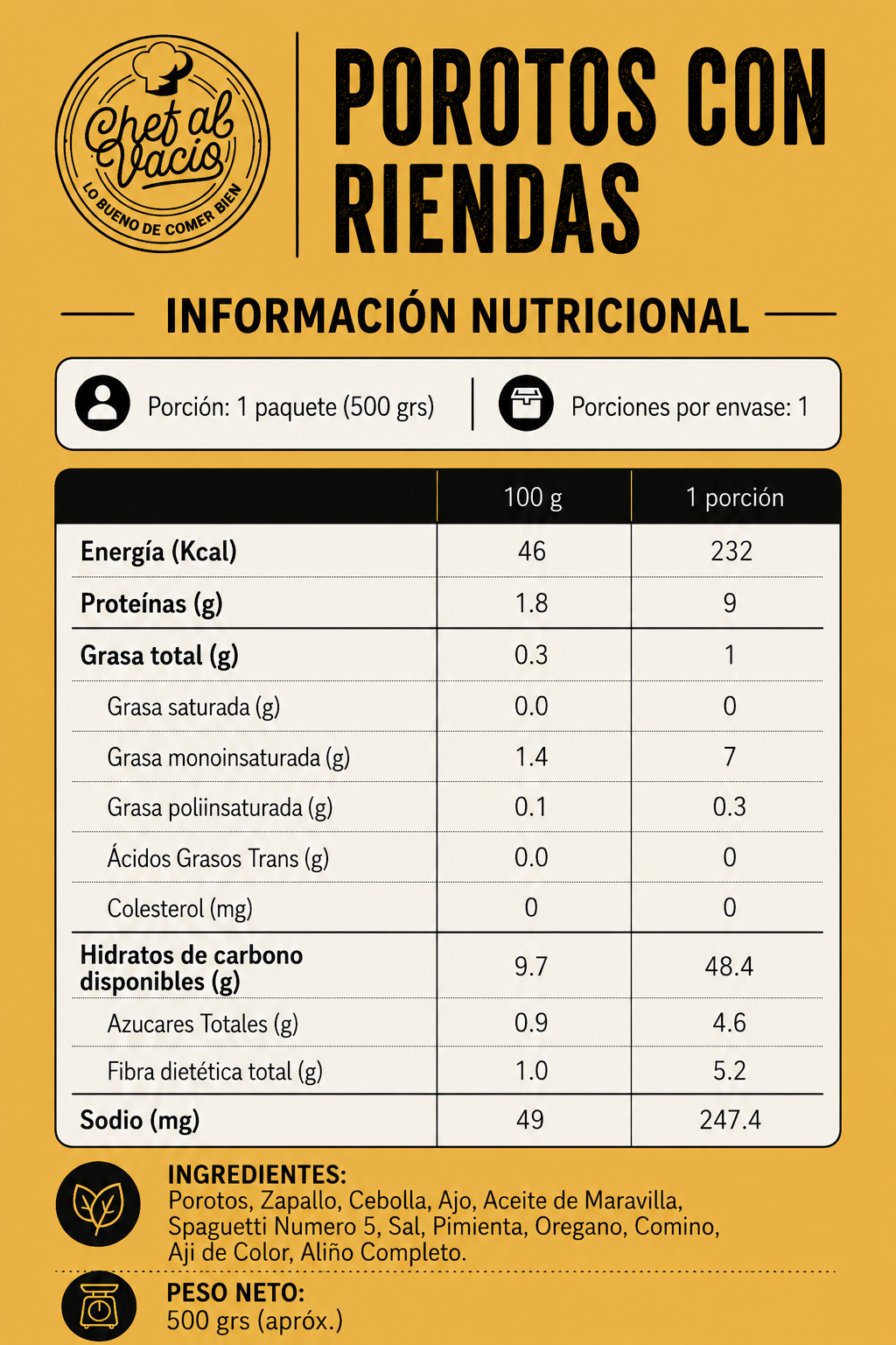 Porotos con Rienda