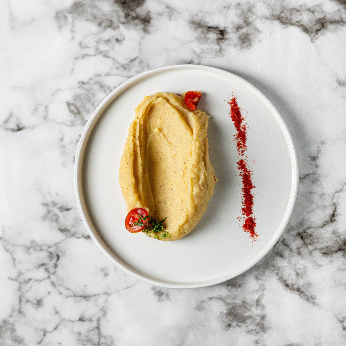 Puré picante de papas con merkén, acompañamiento saludable | Chef al Vacío