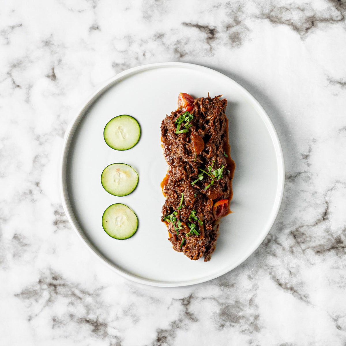 Carne mechada al vacío, comida saludable lista para calentar | Chef al Vacío