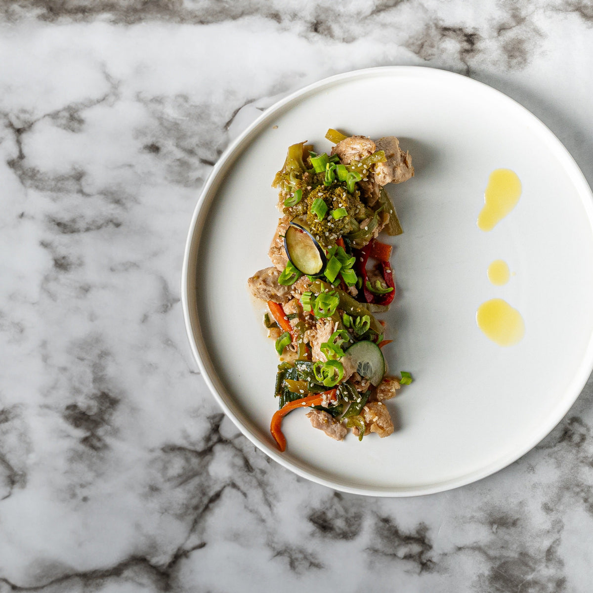 Chapsui de pollo con verduras, comida saludable lista para calentar | Chef al Vacío