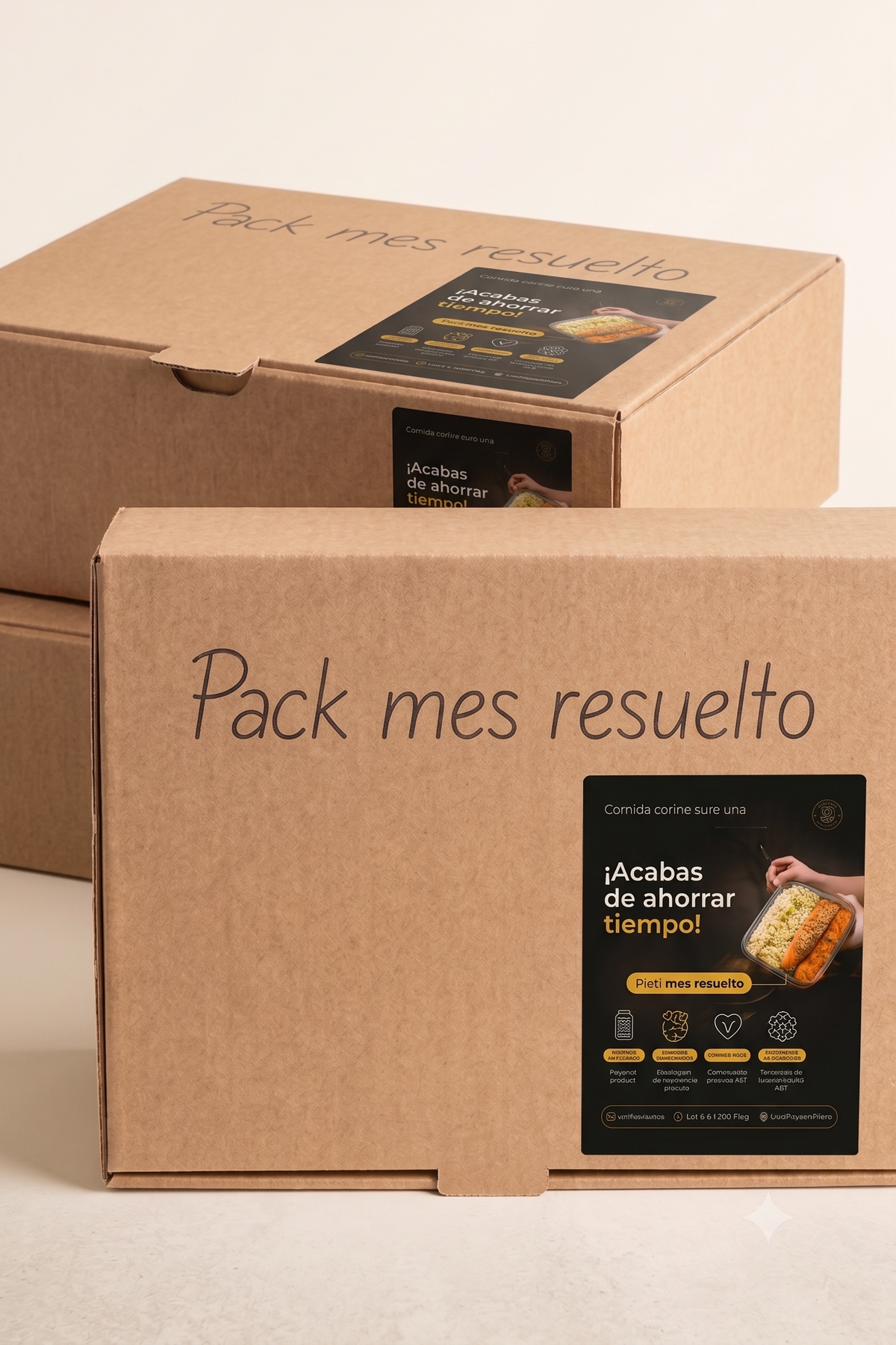 Pack Mes Resuelto con proteínas variadas, comida saludable congelada